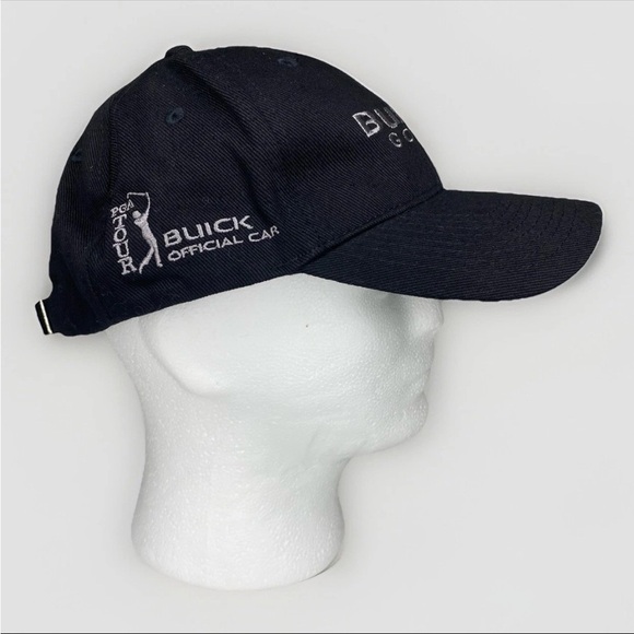Buick Golf PGA Tour Official Car Black Hat Adjustable Strapback Cap - Picture 3 of 9